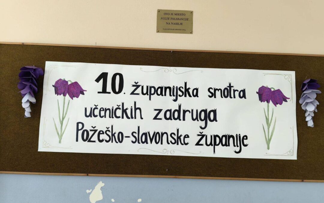 10. županijska smotra učeničkih zadruga