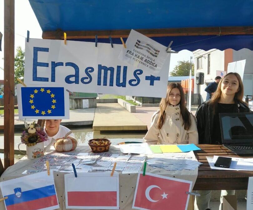 Vrijedne ruke naših erasmusovaca na Dječjem tjednu u Pleternici!